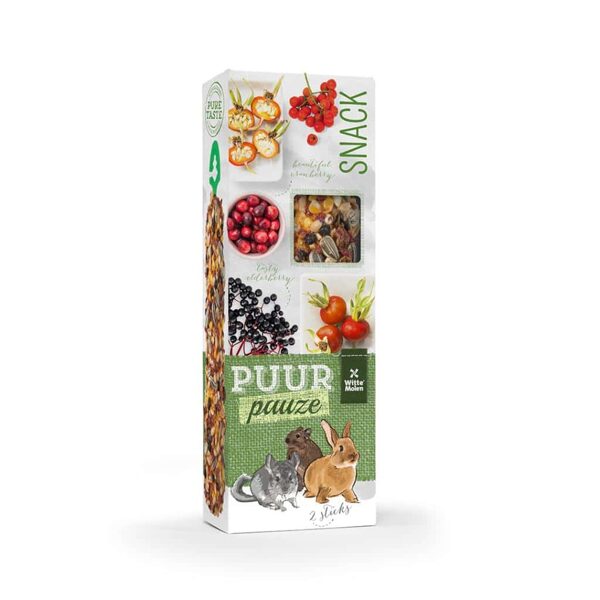 Witte Molen Puur PAUZE gourmet treat sticks for Rabbits and Rodents, 110g/2gab.