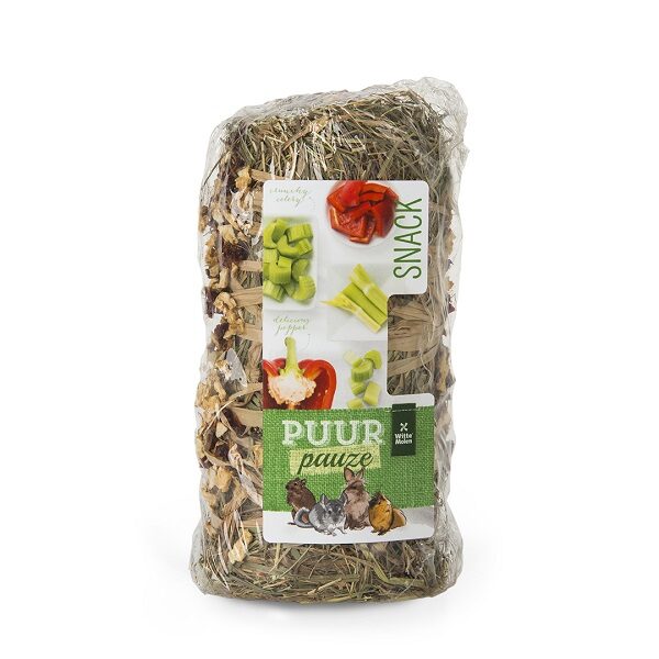 Papildbarība grauzējiem un maziem dzīvniekiem - Witte Molen Puur HAY ROLL CELERY & PEPPER 200g