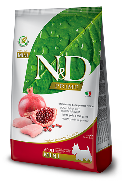 N&D DOG PRIME CHICKEN POMEGRANATE ADULT MINI 7KG