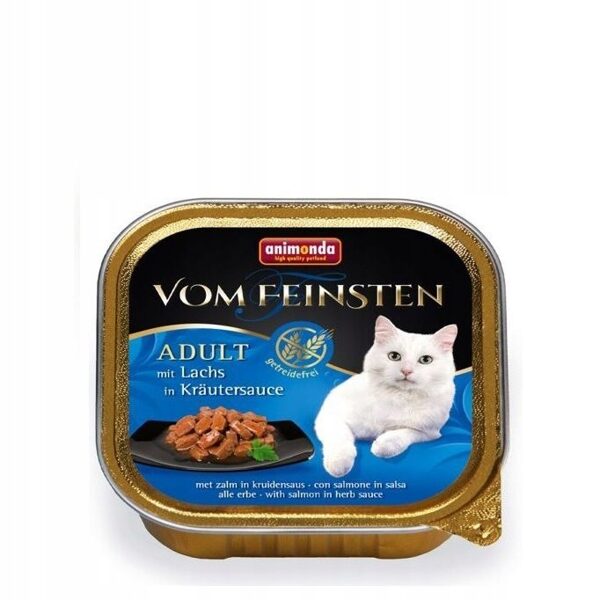  ANIMONDA Vom Feinsten No Grain Salmon in herb sauce 100 г - Лосось в в травяном соусе 