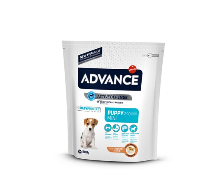 ADVANCE DOG PUPPY MINI 0.8KG - ДЛЯ ЩЕНКОВ МЕЛКИХ ПОРОД (КУРИЦА И РИС)