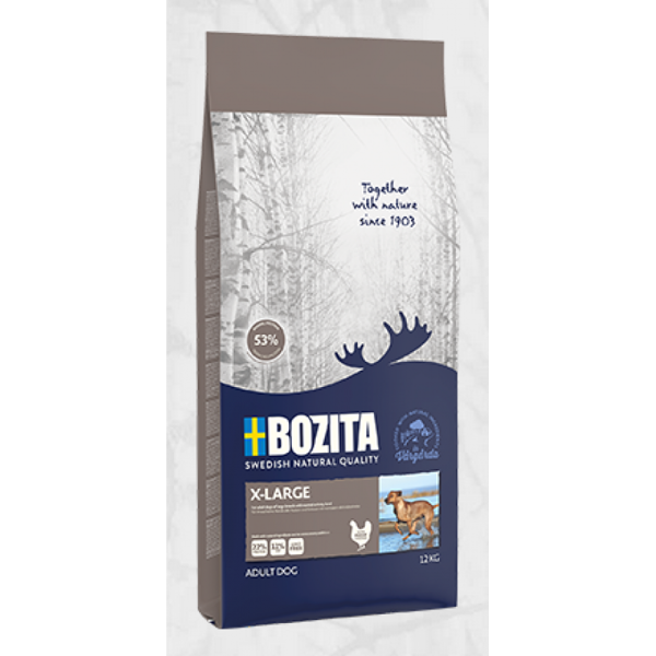 Bozita X-Large, 12kg - сухой корм с курицей для собак крупных пород