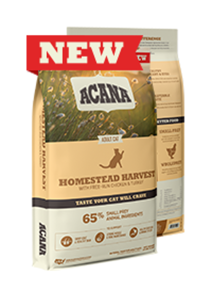 ACANA HOMESTEAD HARVEST 1.8 kg - barība kaķiem AR VISTU UN TĪTARU