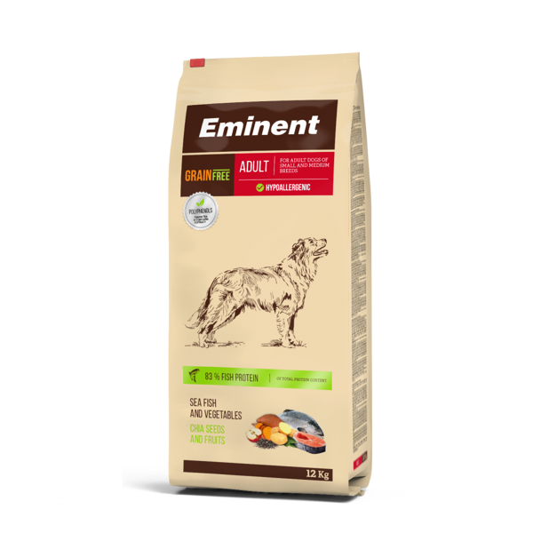 EMINENT ADULT GRAIN FREE 12KG - корм без злаков для взрослых собак мелких и средних пород