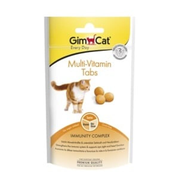  GimCat Multi Vitamin Tabs 40g - Vitamīnizēta papildbarība
