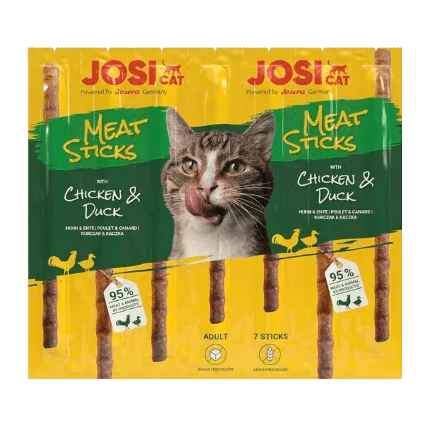 JosiCat Meat Sticks Chicken & Duck 7gab*5g - kārums kaķiem ar vistu un pīli
