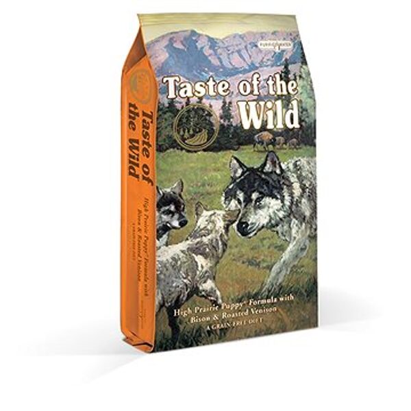 Taste Of The Wild High Prairie Puppy Formula 12,2 kg - Bezgraudu pilnvērtīga sausā barība kucēniem ar bizoņa un brieža cepeti