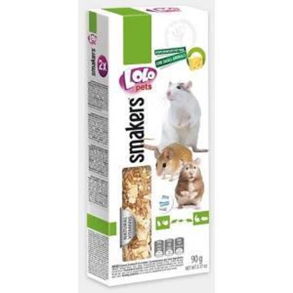 LOLO pets Cheese smakers 2 gab, 90g - Палочки для грызунов с сыром