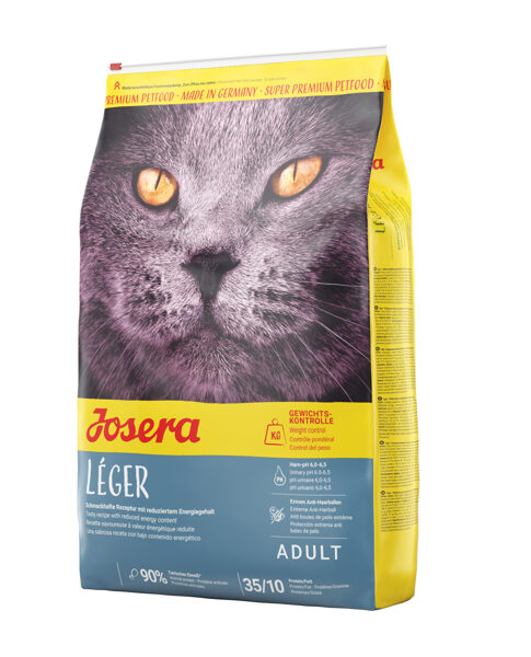 JOSERA Leger Light 10 kg -SUPER PREMIUM barība mazāk aktīviem kaķiem, kaķiem ar tieksmi uz  aptaukošanos, pēc kastrācijas / sterilizācijas