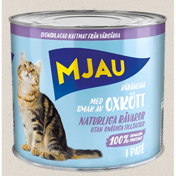 Mjau Oxkott Pate, 635g - bezgraudu pastēte ar liellopu