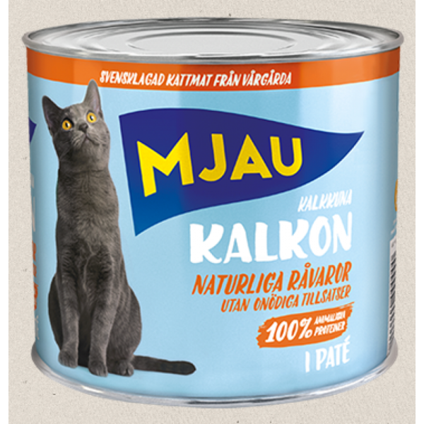 Mjau Kalkon Pate, 635g- bezgraudu pastēte ar tītaru