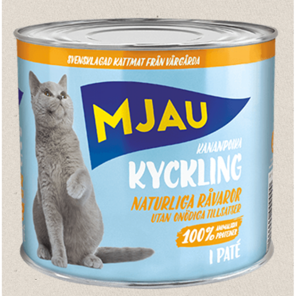 Mjau Kyckling Pate, 635g- bezgraudu pastēte ar vistu