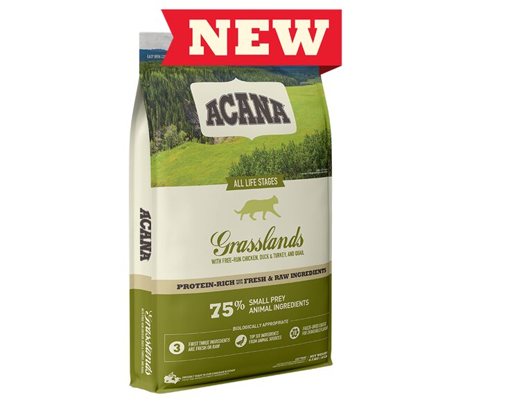 ACANA GRASSLANDS GRAIN FREE 1.8KG - sausā barība kaķiem