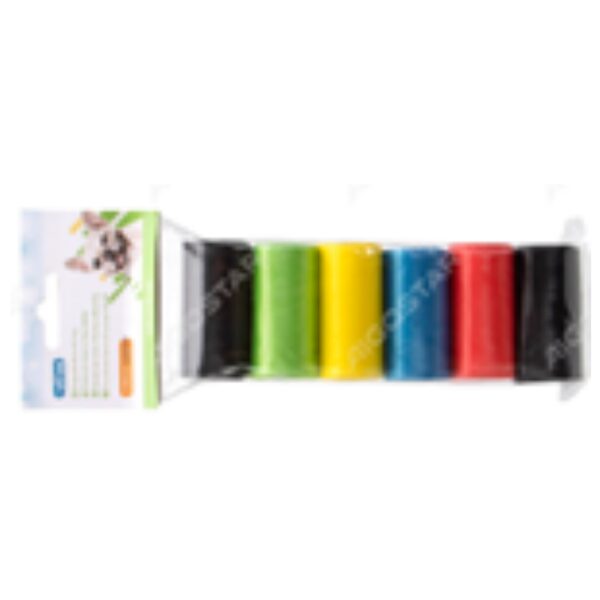 ЦВЕТНЫЕ ГИГИЕНИЧЕСКИЕ ПАКЕТЫ 6 ШТ.