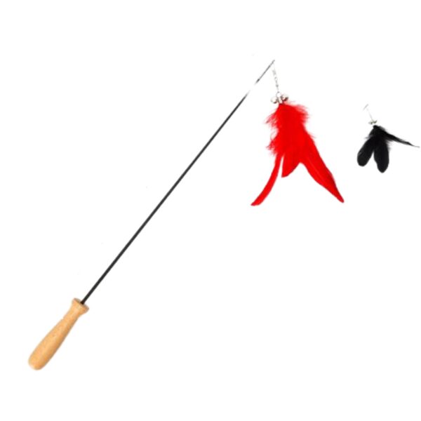 Makšķere NOBLEZA izvelkama ar dabīgām spalvām, 47-76cm