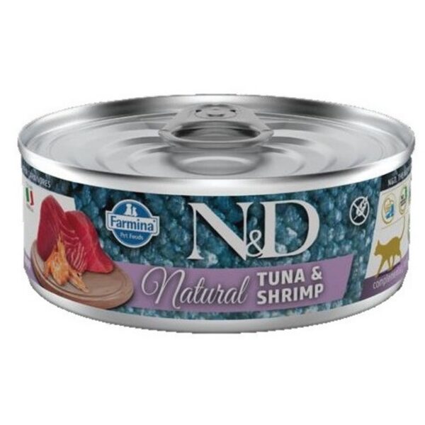 N&D CAT NATURAL TUNA SHRIMP 70g