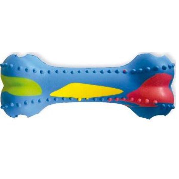 BIOZOO РЕЗИНОВАЯ КОСТЬ ЦВЕТНАЯ, 17cm