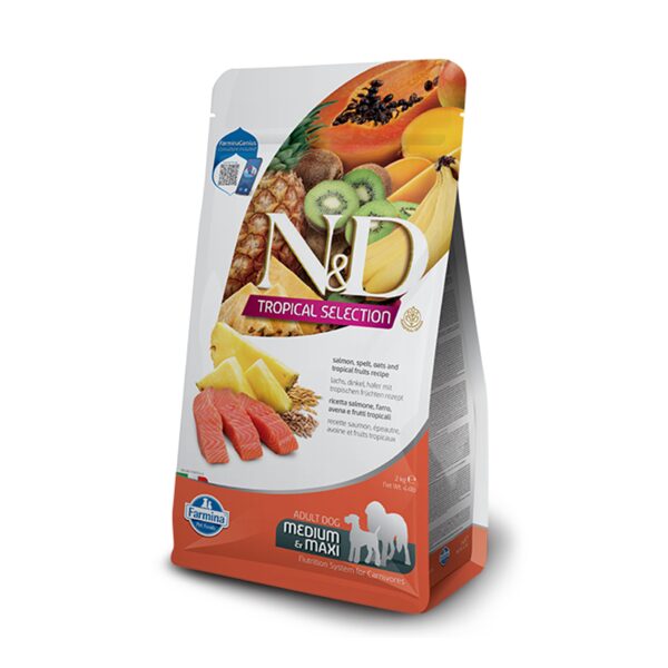N&D DOG TROPICAL SELECTION SALMON ADULT MEDIUM MAXI 2KG