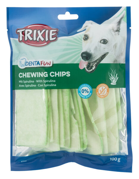 Gardums suņiem - Trixie Chewing Chips with Spirulina Algae 100g