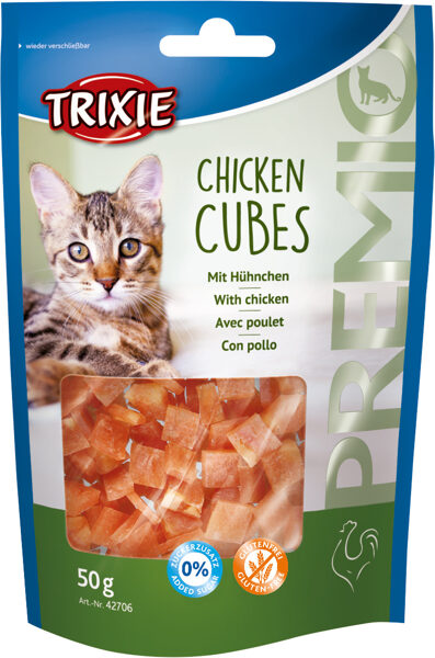 Gardums kaķiem - Trixie Premio Chicken Cubes 50g.