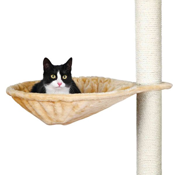 Divpusīgais guļamtīkliņš nagu asināmam - Trixie Nest for scratching post, ø 45 cm, beige