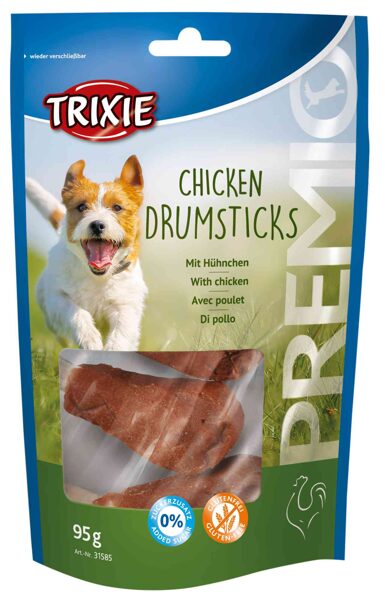 Papildbarība suņiem - Trixie PREMIO Chicken Drumsticks, 5 gab/95 g.