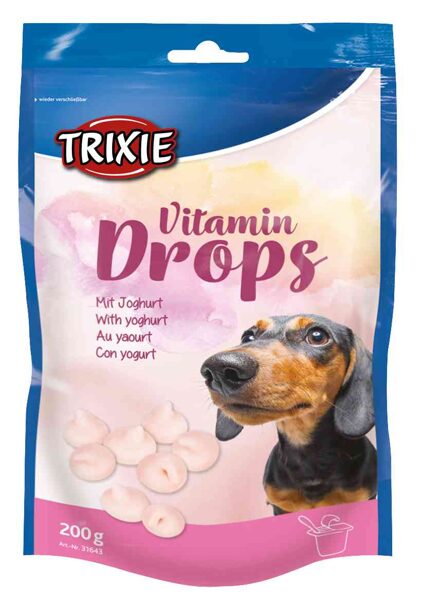 Gardums suņiem - Trixie Vitamin Drops with Yoghurt, 200g