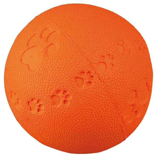 Rotaļlieta suņiem - Trixie Toy ball, natural rubber 7cm - bumba no dabiska kaučuka ar skaņu suņiem