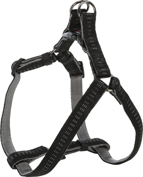 Kakla siksna suņiem- Trixie Softline Elegance One Touch harness, black/graphite  S: 40–50 cm/15 mm