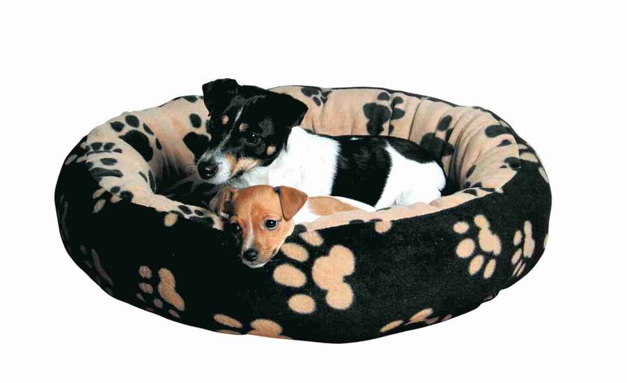 Guļvieta suņiem - Trixie Sammy bed, ø 50 cm, black/beige