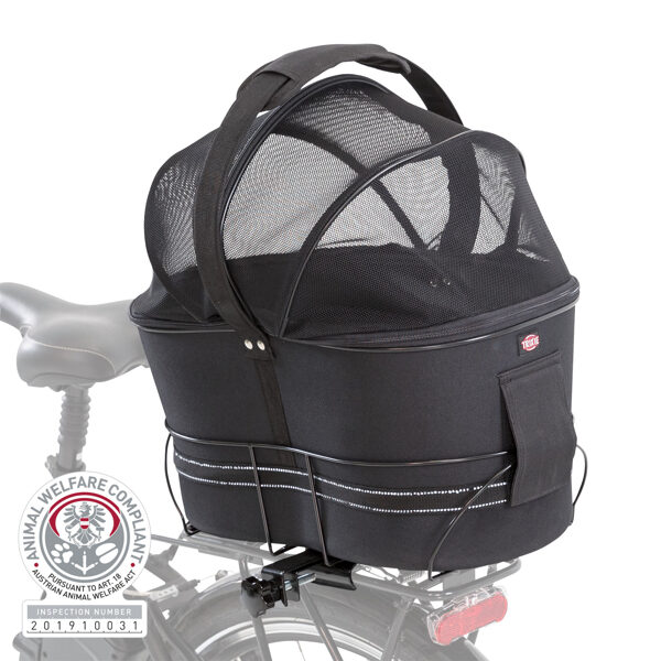Trixie Bicycle basket for wide bike racks , 29 × 42 × 48 cm, black