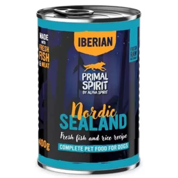 Primal Spirit IBERIAN Nordic Sealand 400g - konservi suņiem