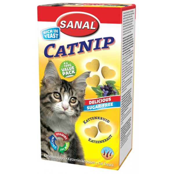 SANAL Catnip, 30g - vitamīni ar kaķu mētru kaķēniem un kaķiem
