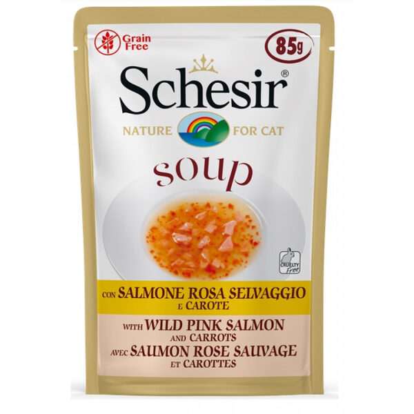 Schesir Wild Pink Salmon and Carrots Soup, 85g