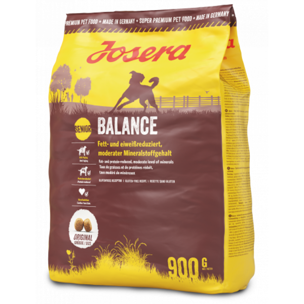 Josera Balance 900 g - корм Super Premium для пожилых собак / собак с малой активностью/склонных к ожирению.
