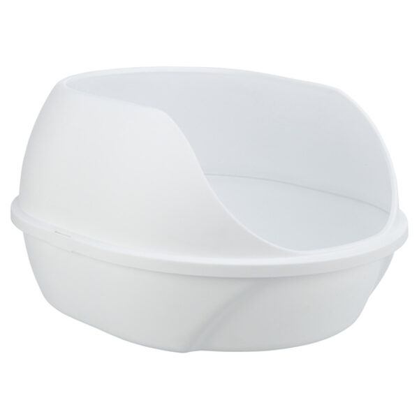 Kaķu tualete ar augstām apmalēm 48 × 30 × 58 cm : Trixie Simao cat litter tray, high rim, white