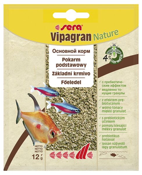 Sera Vipagran 12g  - основной корм в гранулах для рыб