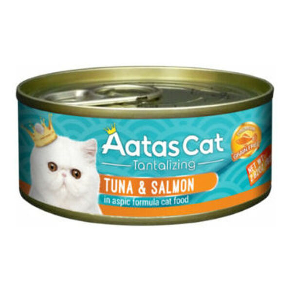 Aatas Cat Tantalizing Tuna & Salmon 80 g - konservi kaķiem