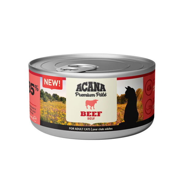 Acana Premium Pate Beef 85g -  konservi kaķiem ar liellopu