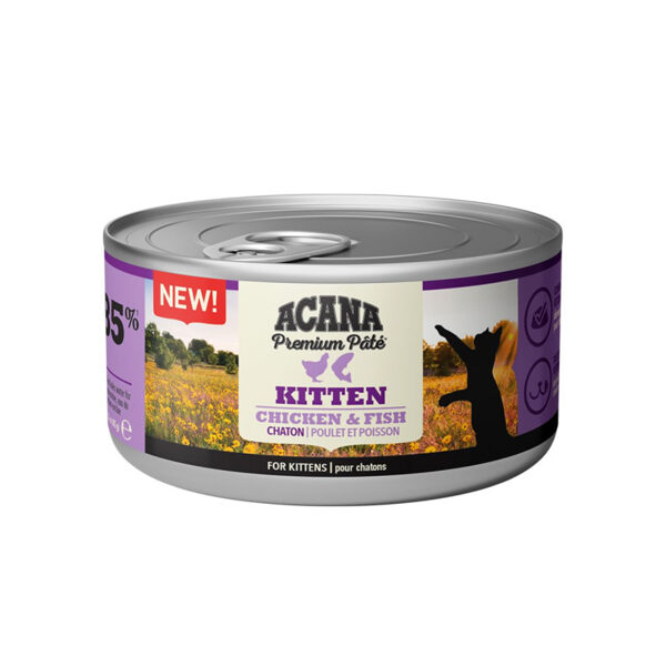 Acana Premium Pate Kitten Chicken & Fish 85g - konservi kaķēniem