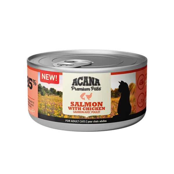 Acana Premium Pate Salmon & Chicken 85g - konservi pieaugušiem kaķiem ar lasi un vistu