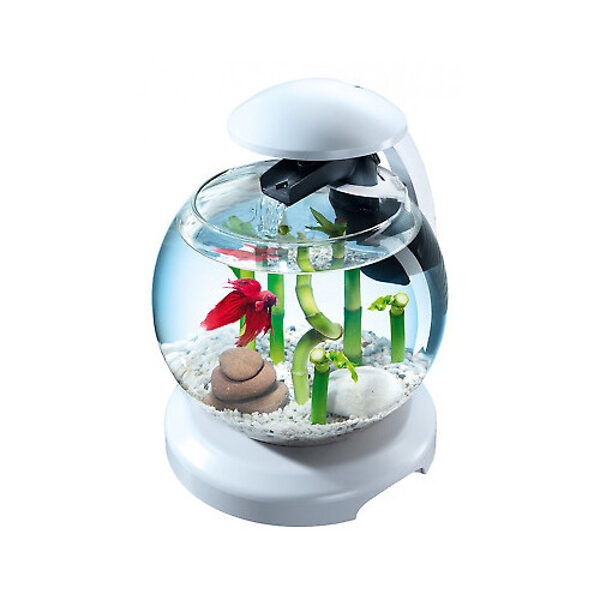 Аквариум декоративный Cascade Globe Tetra 6.8л белый
