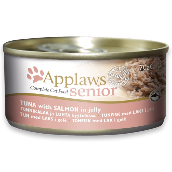 Applaws Senior Cat Tuna with Salmon in Jelly 70g - konservi kaķiem-senioriem ar tunci un lasi želejā