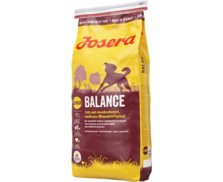 Josera Balance 15 kg - корм Super Premium для пожилых собак / собак с малой активностью/склонных к ожирению.