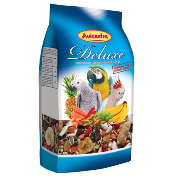 Avicentra Deluxe for Big Parrots 1 kg - barība lielajiem papagaiļiem