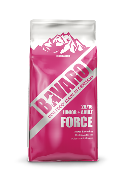 Bavaro Force 18kg - сухой корм для взрослых очень активных собак и щенков с 2 месяцев