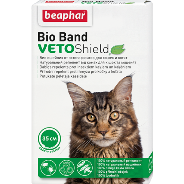 Beaphar Bio-Band Cat, 35 cm - oшейник от блох с натуральными маслами для кошек и котят