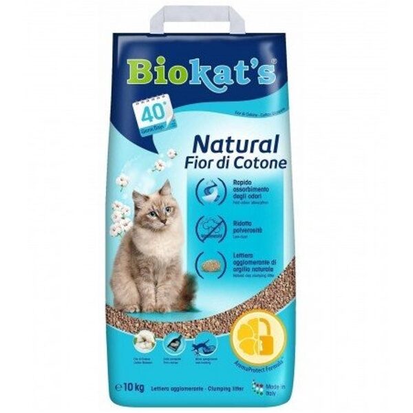 Smiltis kaķu tualetēm - Gimborn Biokat's Cotton Blossom Flavor 10 kg