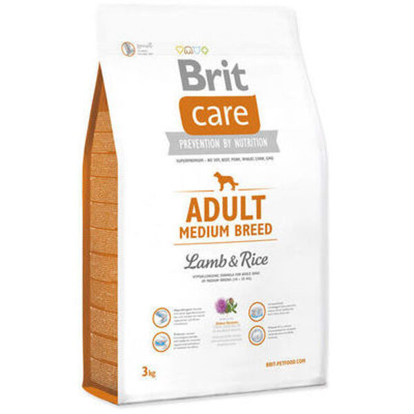 Brit Care Adult Medium Breed Lamb&Rice 3 kg