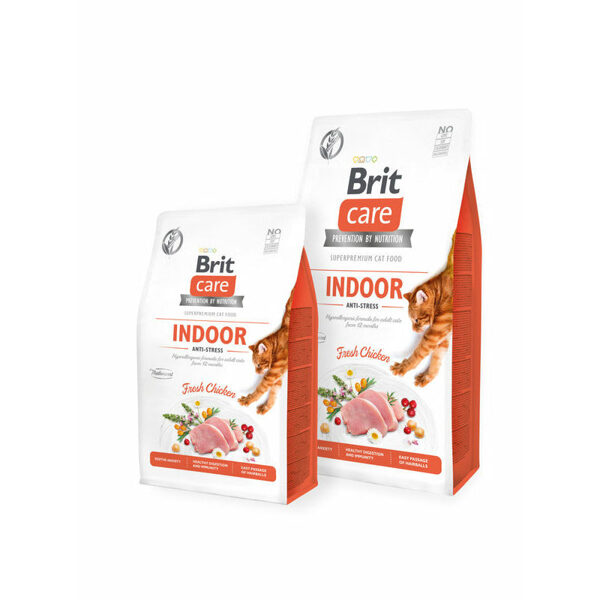 Brit Care Cat GF Indoor Anti-stress 2 kg barība kaķiem